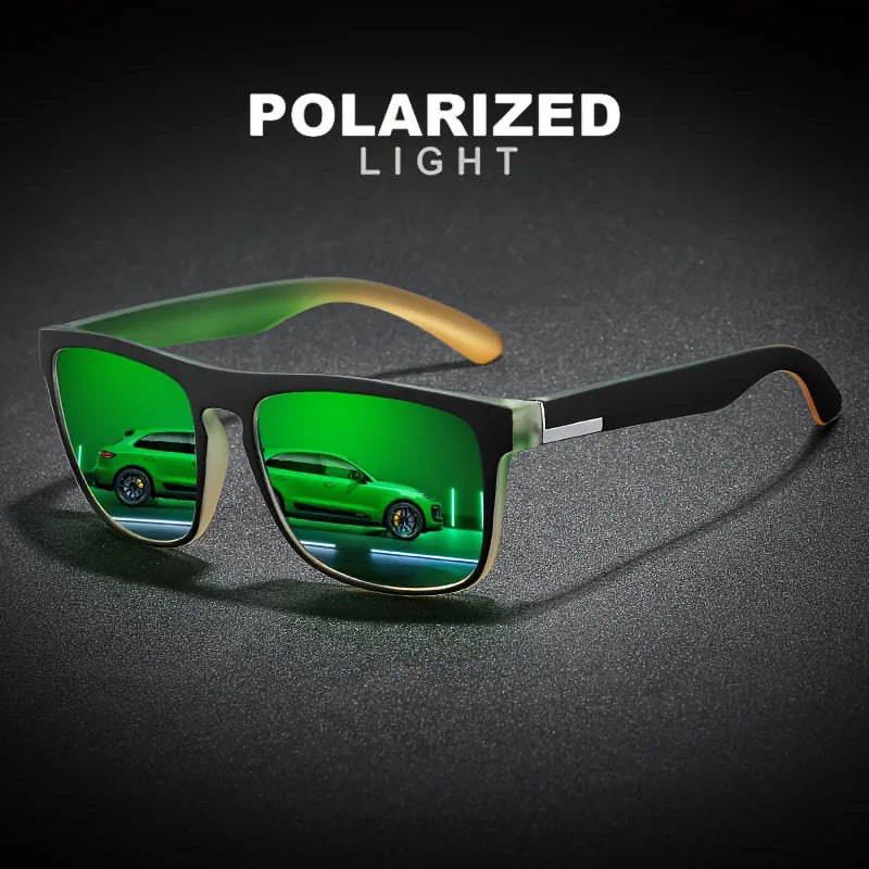 3Pcs Fantasy Gradient Mutipcolor Square Polarized Sunglasses