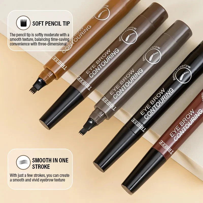 4-Tip Eyebrow Pencil – Long-Lasting, Waterproof & Smudge-Proof