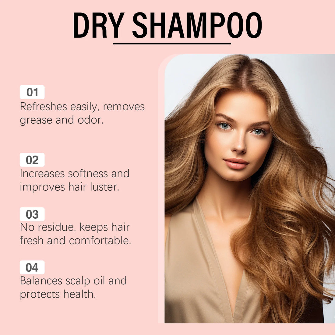 Dry Shampoo Removes Grease and Odor Hair Grease Care Increases