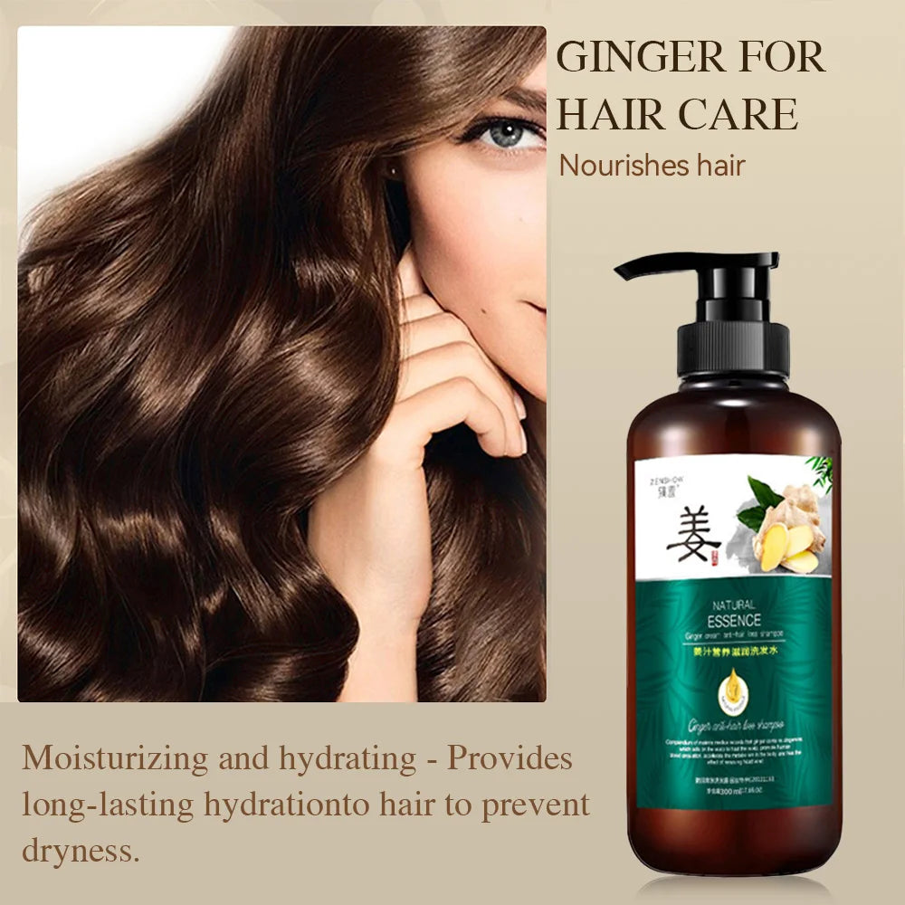 Silky Supple Shampoo Hair Oil Ginger Essence Natural Extract Smooth  500ml