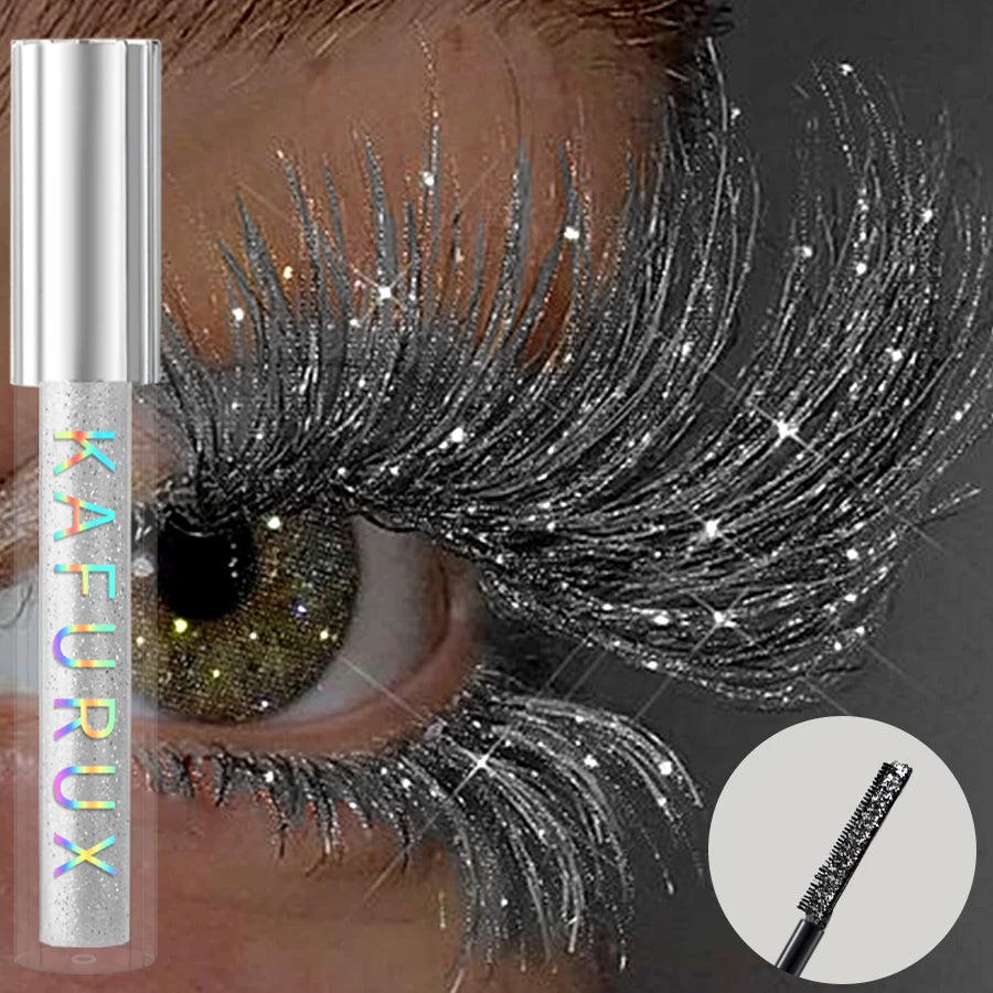 Diamond Shine Waterproof Mascara – Volume Curl with Glitter Effect