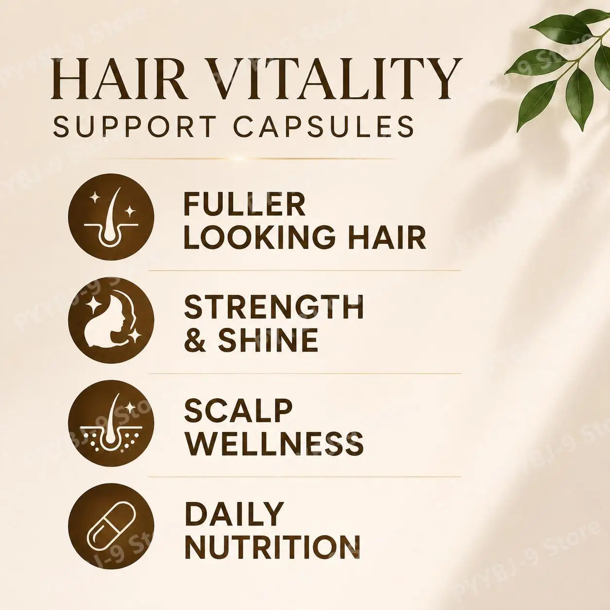 BushAid Ferra Vital Hair+ Capsules with Slow Release Iron, Zinc, Vitamins C, B6, B12, Folate for Strength and Shine 60 Capsules