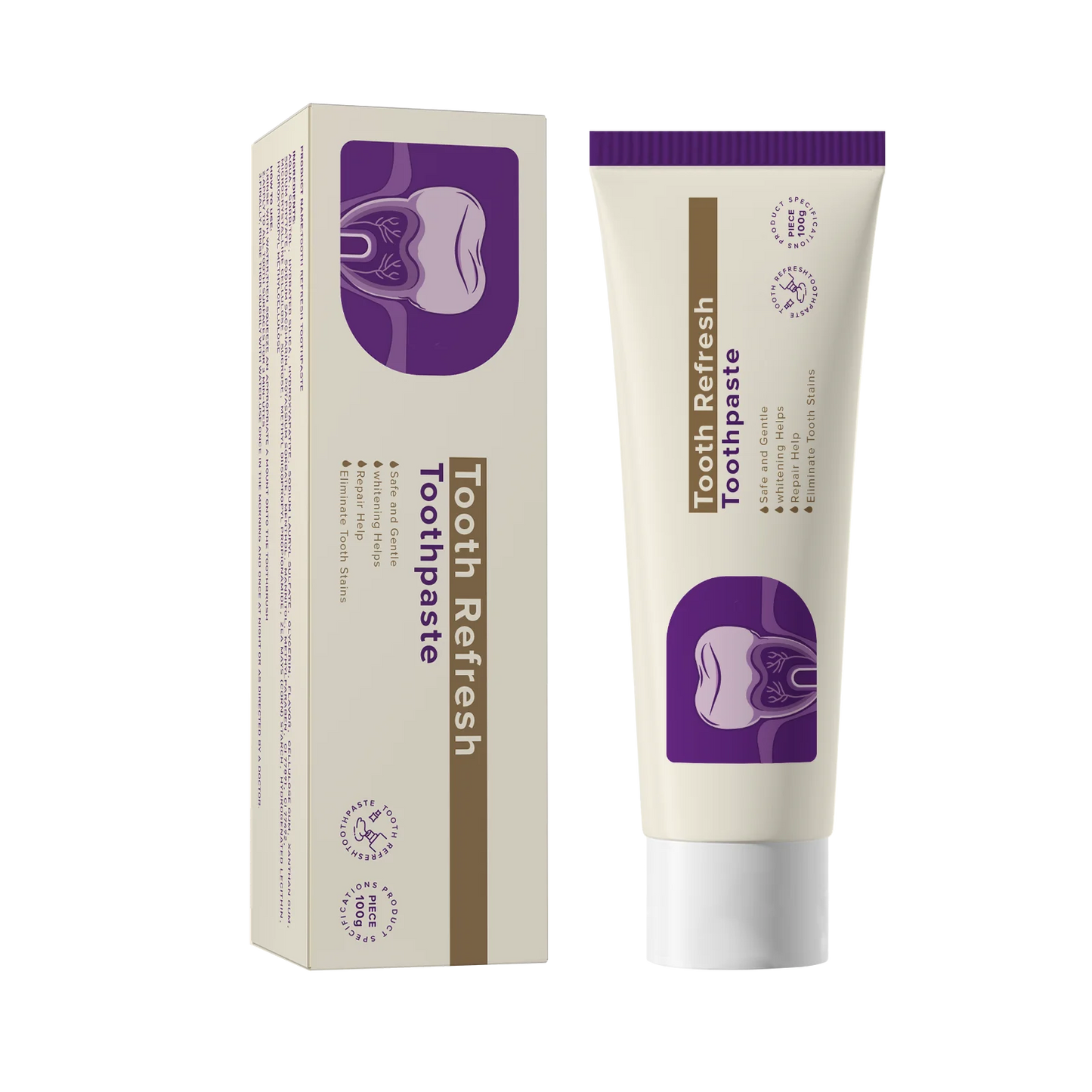 Hydroxyapatite Toothpaste Refresh Prevent Dental Cavities Stain Removal