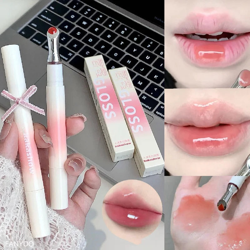 Water-Gloss Jelly Lip Gloss – Hydrating Tint