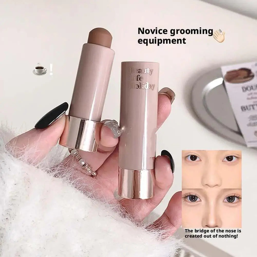 Waterproof Nose Contour Stick – Matte Grey/Brown Bronzer & Highlighter
