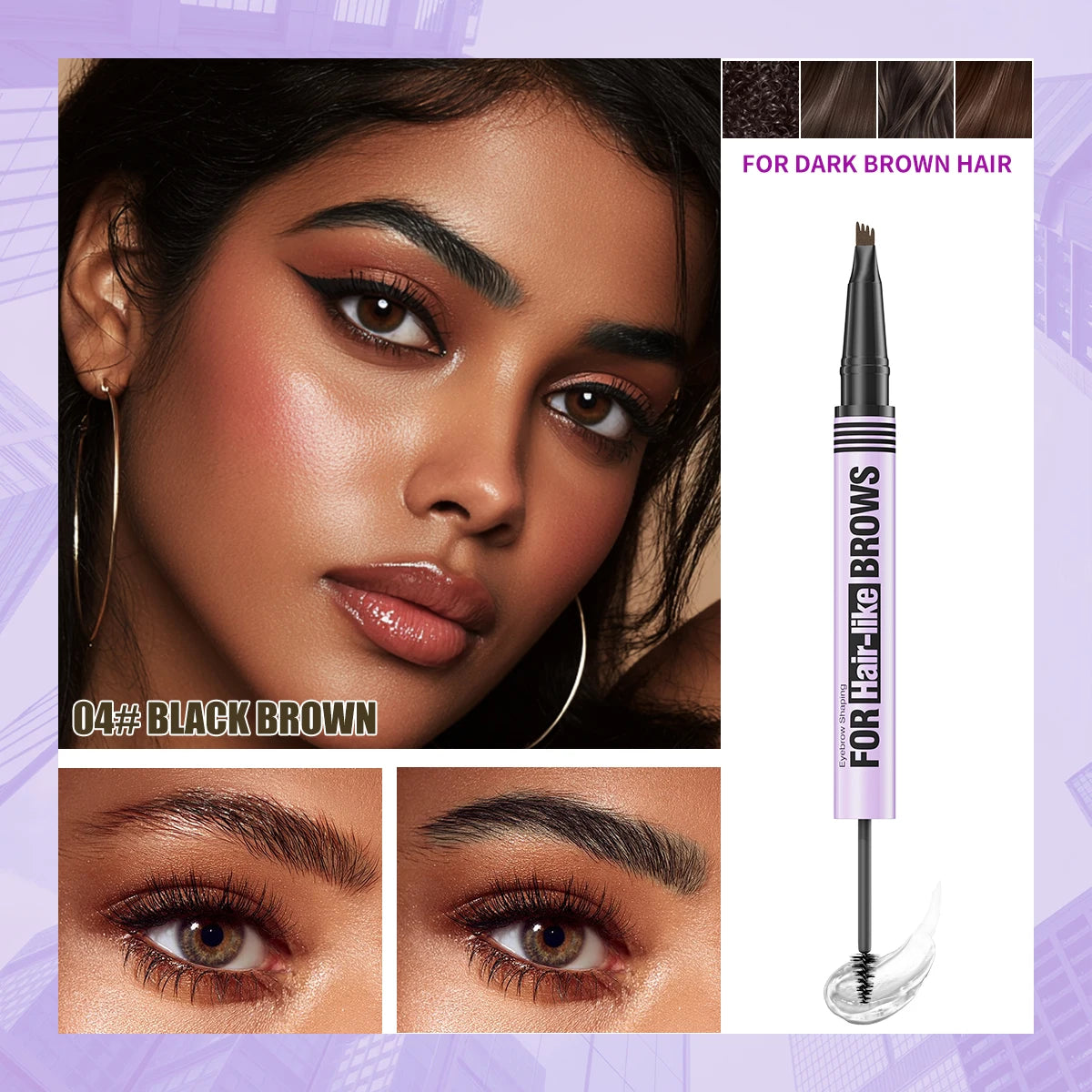 Waterproof Eyebrow Gel Pen – Long-Lasting Tattoo Liquid Brow Cream