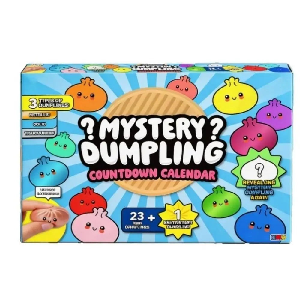 Soft Mystery Dumpling Advent Calendar Fidget Anxiety Relief 24-Day Countdown Calendar Decompression Slow Resilience