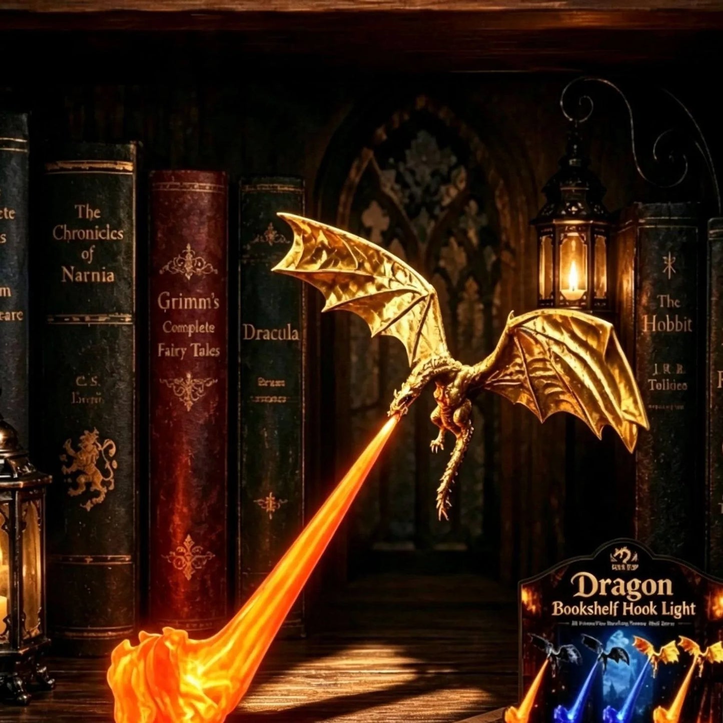 Dragon Breath Black Tech Desktop Decoration Glowing 3D Printed Toy