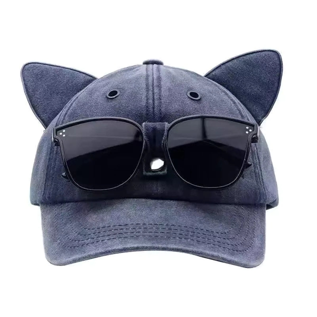 Unisex Personality Cat Ear Baseball Caps Spring Autumn Outdoor Adjustable Casual Hats Sunscreen Hat Sports Cap