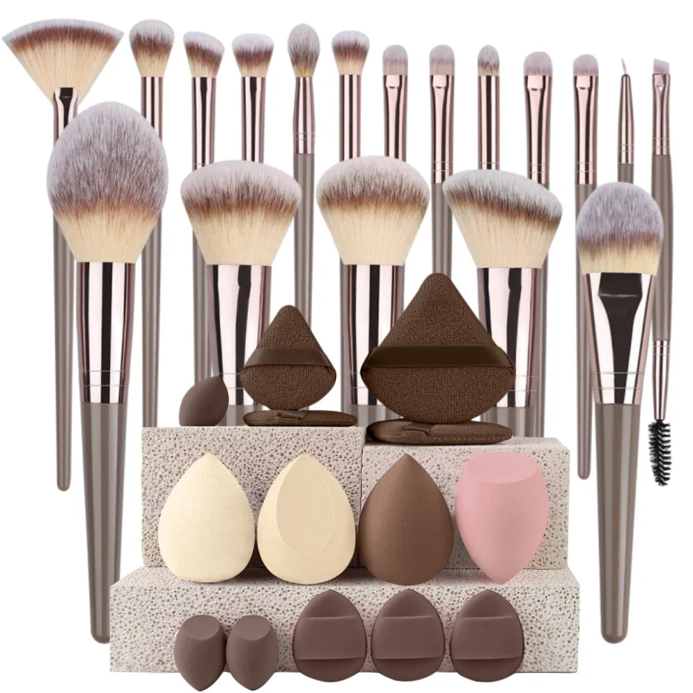 3-20Pcs Premium Foundation Makeup Brushes Set