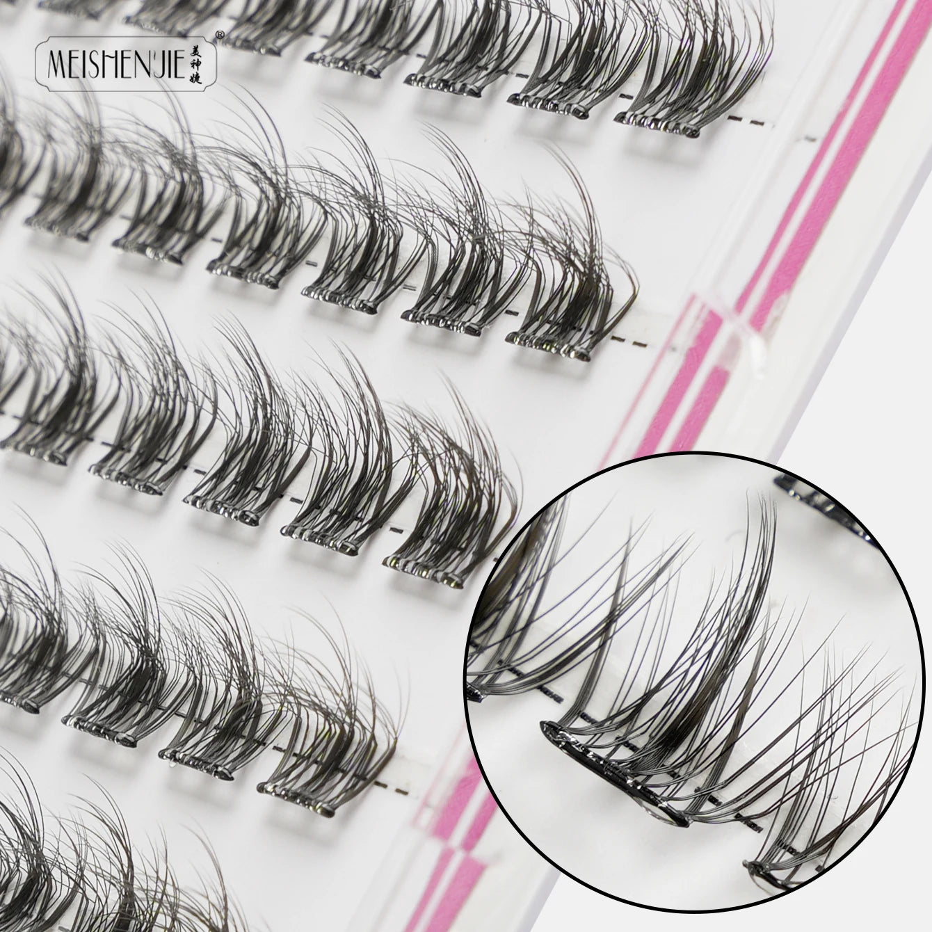 Self-Adhesive Cluster Lashes – 100PCS DIY No-Glue Individual Extensions