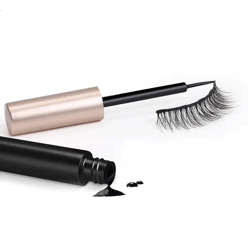 Black Magnetic Eyeliner Glue – Self-Adhesive Liquid Liner for False Lashes