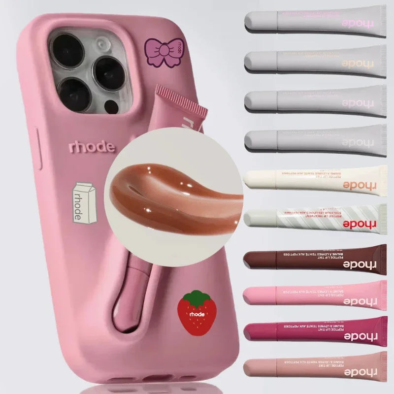 Plumping Lip Oil Balm – Hydrating Pink Tint & High-Gloss Shine