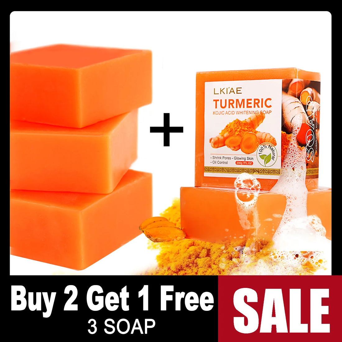 Natural Turmeric  Soap Whitening Body Wash