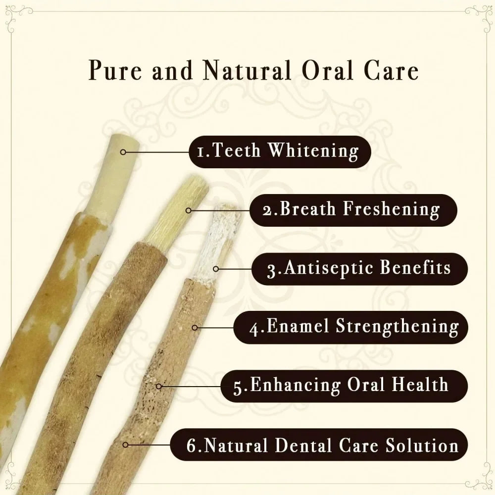Retro Natural Miswak Toothbrush Traditional Branch For Teeth Sensitive Gift