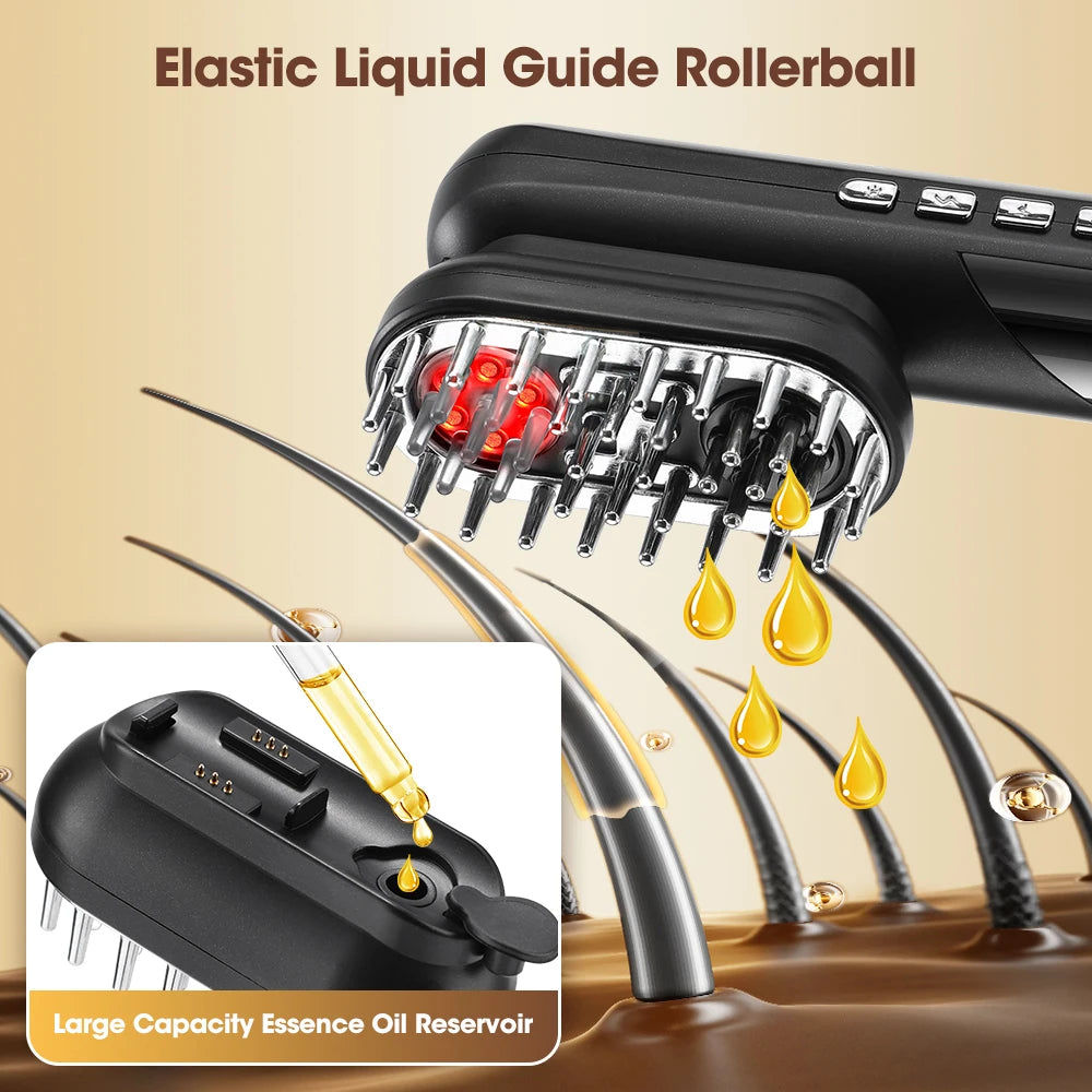 4 In 1 Multifunction Electric Massage Comb EMS Scalp Massager