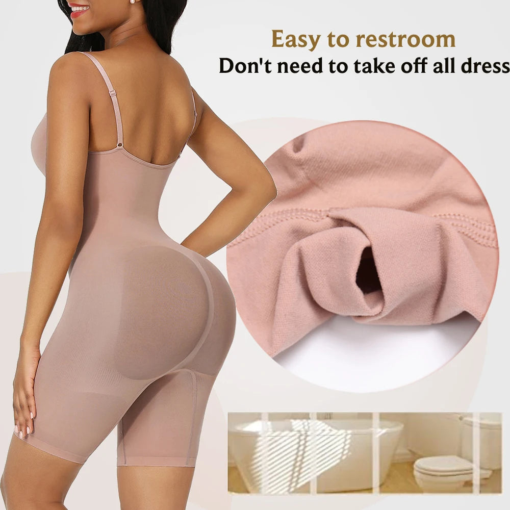 Women Seamless Bodysuit Push Up Corset Waist Trainer Trimmer Butt Lifter Body Shaper