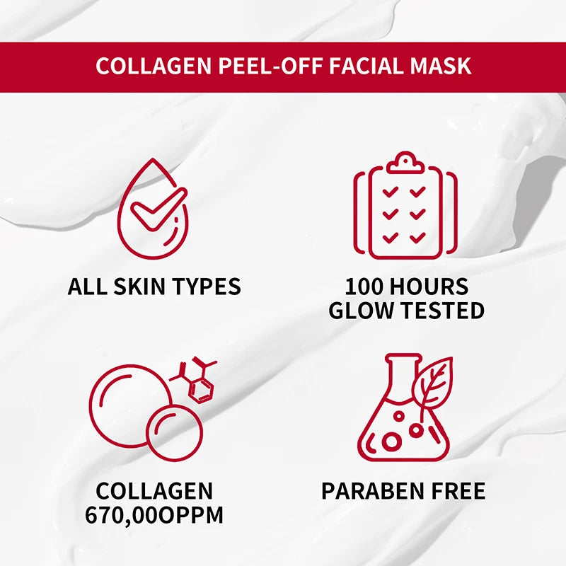 Collagen Facial Peel-Off Mask Hydrating Firming Moisturizing Mask