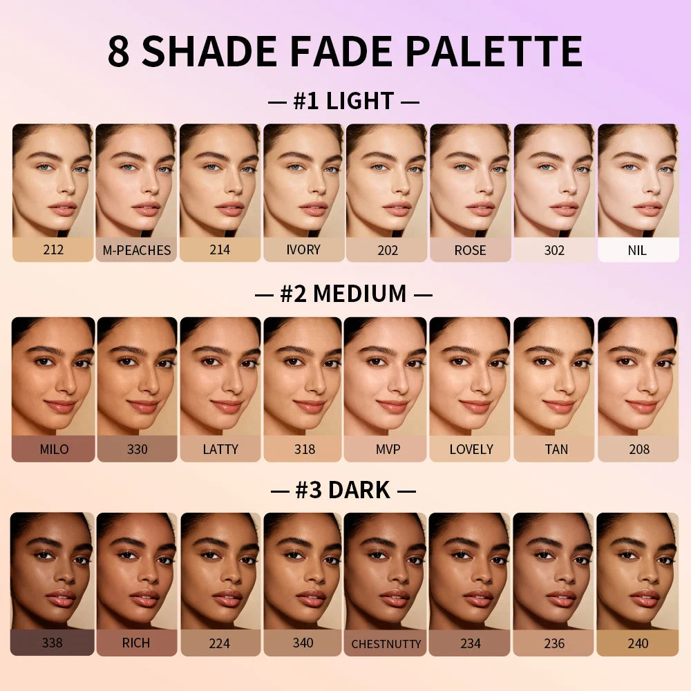 8 Shades Cream Concealer Palette Full Coverage Tattoo Cover Up Cream Contour Dark Spots