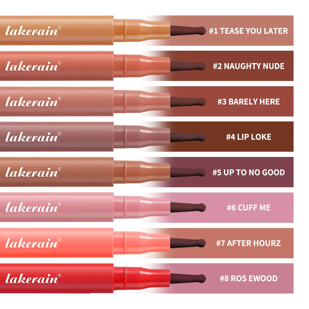 8 Colors  Waterproof Long-Lasting Lip Liner – Smudge-Proof Anti-Feathering Formula
