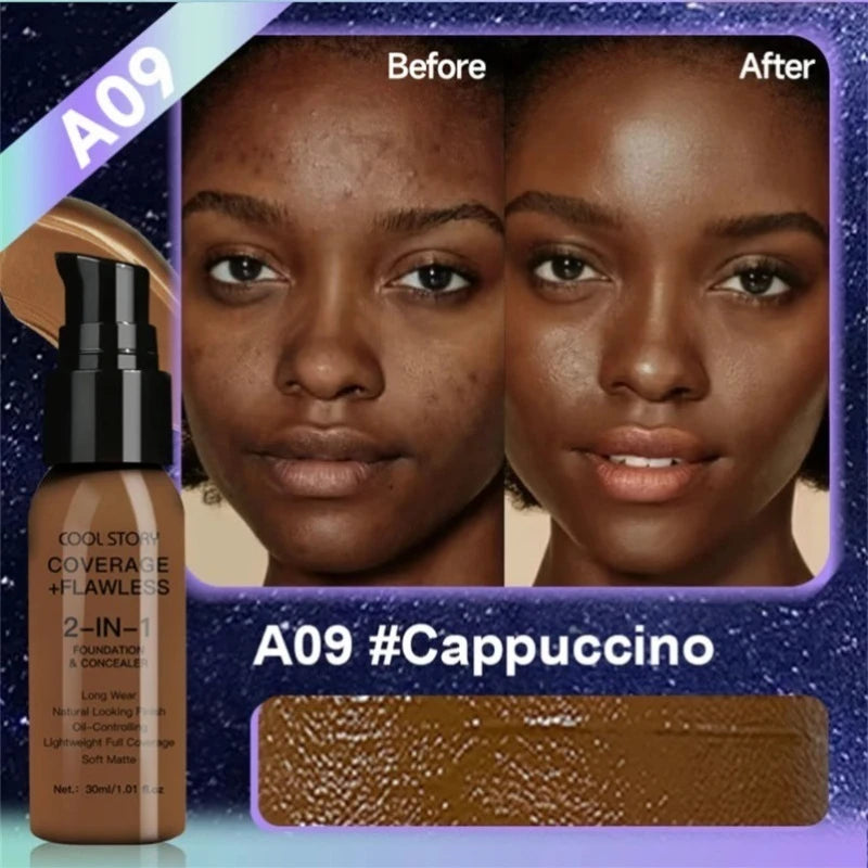 Matte Waterproof BB Cream – Long-Lasting, Hydrating 10-Color Foundation