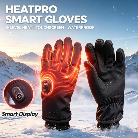 Winter Electric Heated Gloves  Rechargeable Self Heating Motorcycle Gloves Ski Climbing Hiking Hand Warmer Waterproof