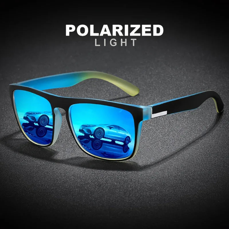 3Pcs Fantasy Gradient Mutipcolor Square Polarized Sunglasses