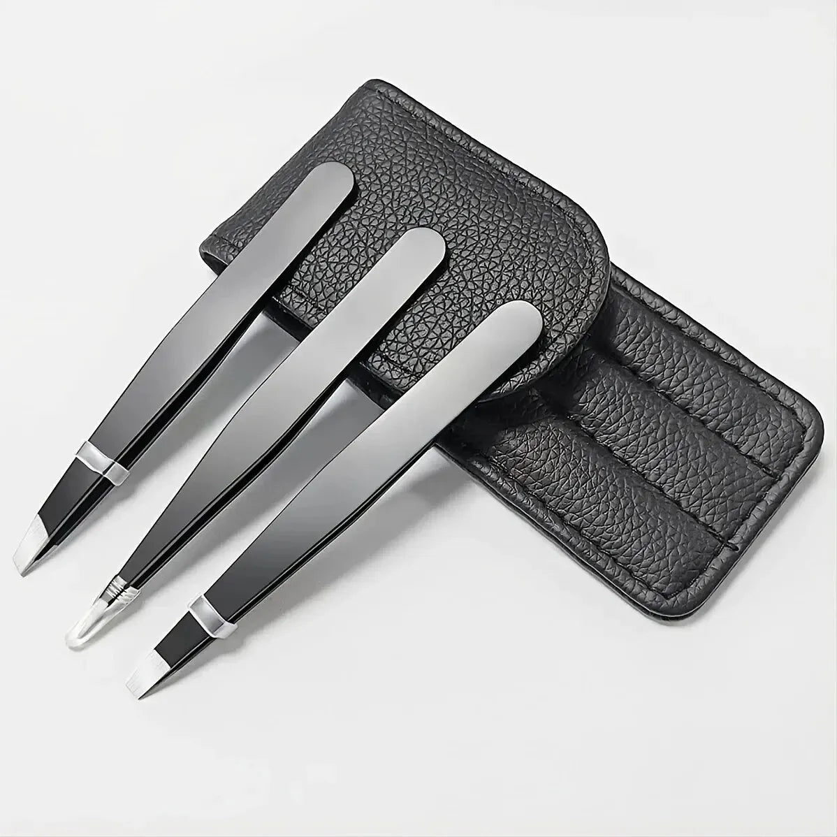 Tweezers Set 3-4pcs Premium Stainless Steel Eyebrow Precision Sharp Tip Tweezers