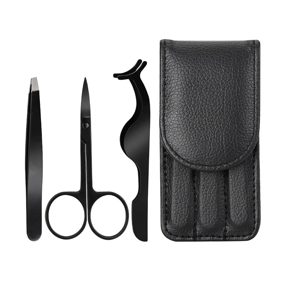 Tweezers Set 3-4pcs Premium Stainless Steel Eyebrow Precision Sharp Tip Tweezers