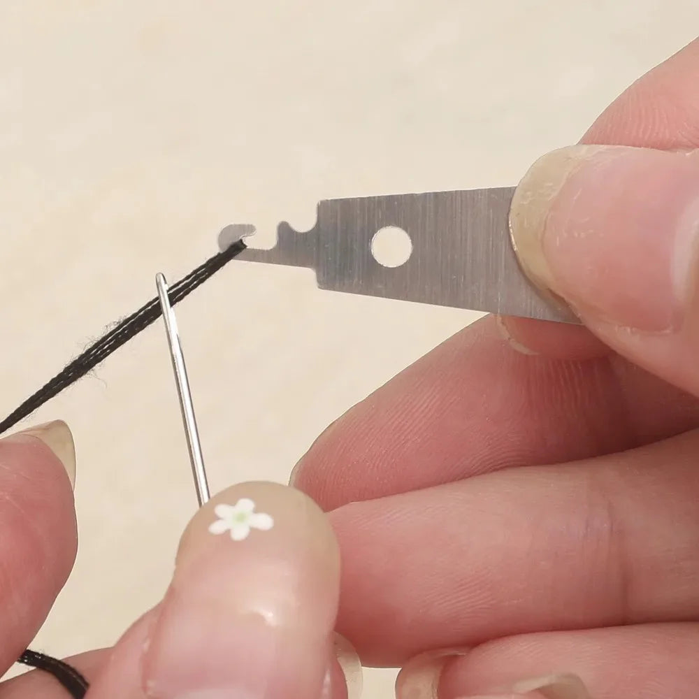 34PCS Big Eye Steel Needles Set - Long & Thin Handmade Quilting & Sewing Needles Kit for DIY Sewing Projects