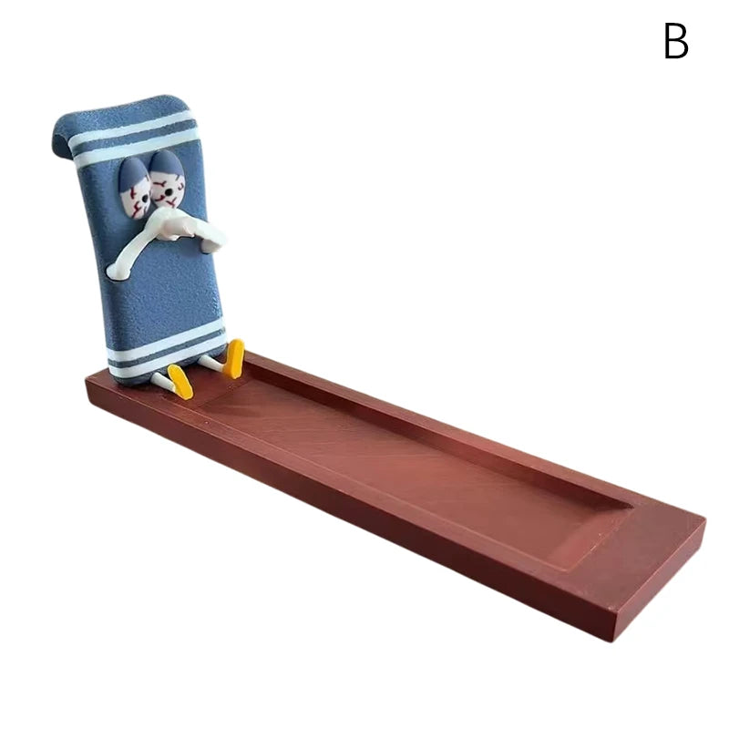 Incense holder shaped like a towel