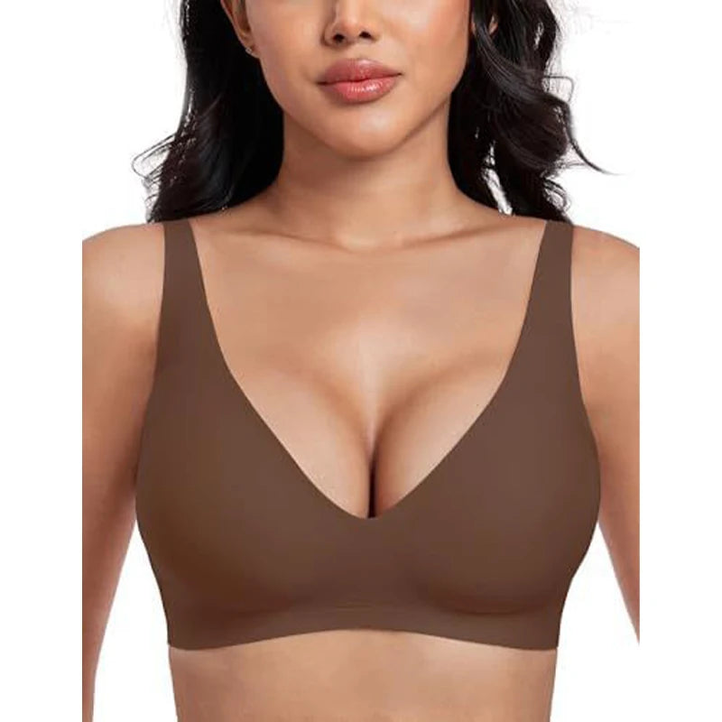 Women‘s Comfort Seamless Bra Wire-Free Full Cup  ( To check exact size check desciprtion)