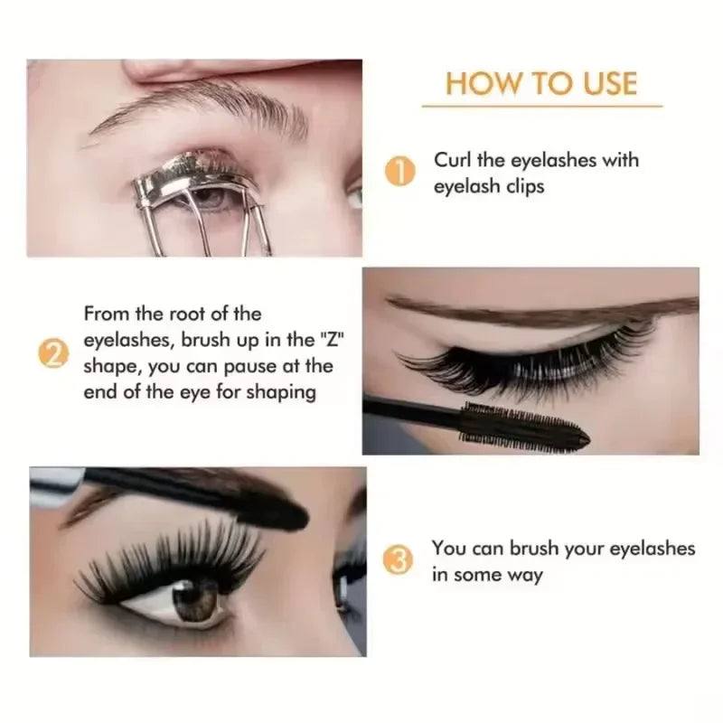 4D Curling Mascara – Lengthening, Waterproof & Smudge-Proof
