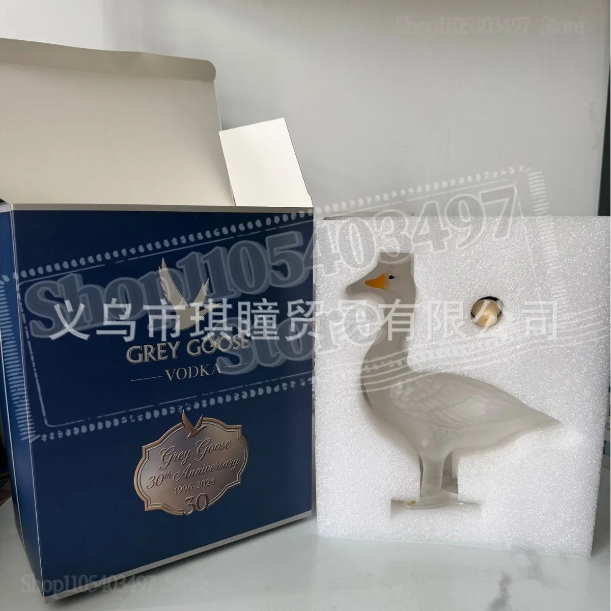 Grey Goose 30th Anniversary 3D Sculpted Vodka Bottle Collectible Display Piece