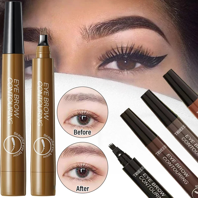 4-Tip Eyebrow Pencil – Long-Lasting, Waterproof & Smudge-Proof