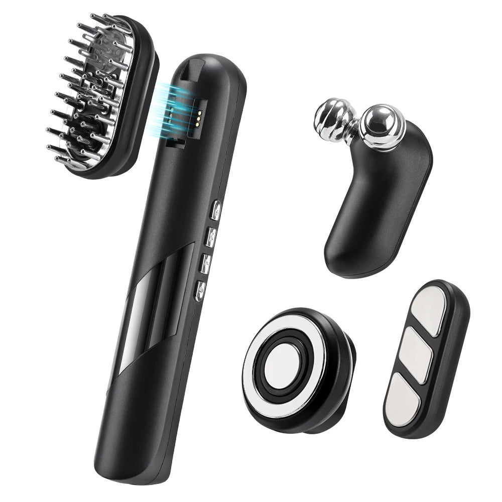 4 In 1 Multifunction Electric Massage Comb EMS Scalp Massager