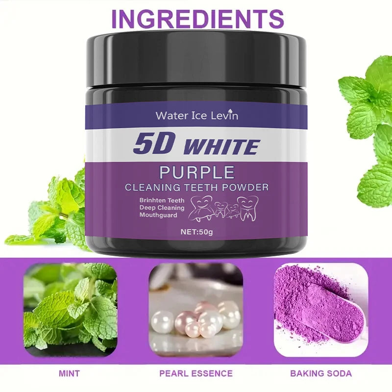 Water Ice Levin Purple Brightening Toothpowder: