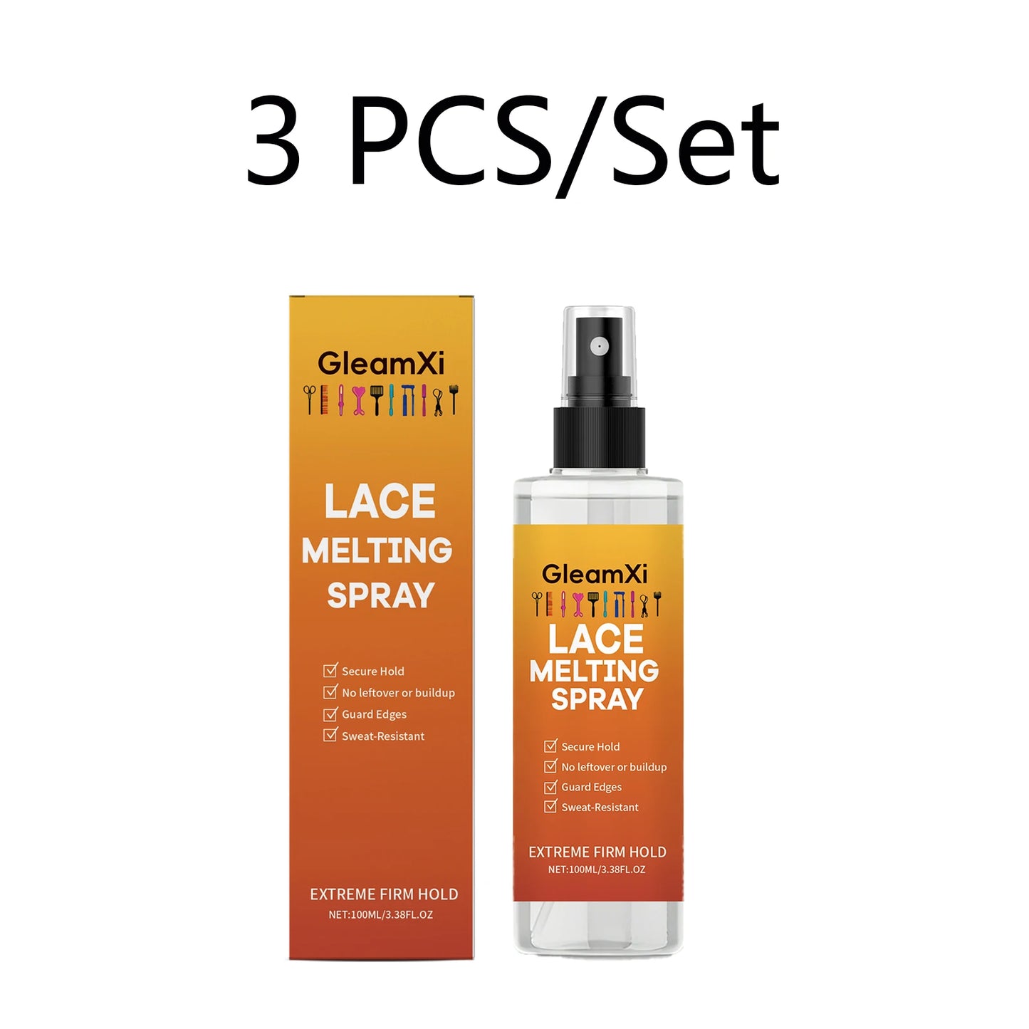 Lace Melting Spray Strong Hold Wig Adhesive Sweat Proof Invisible