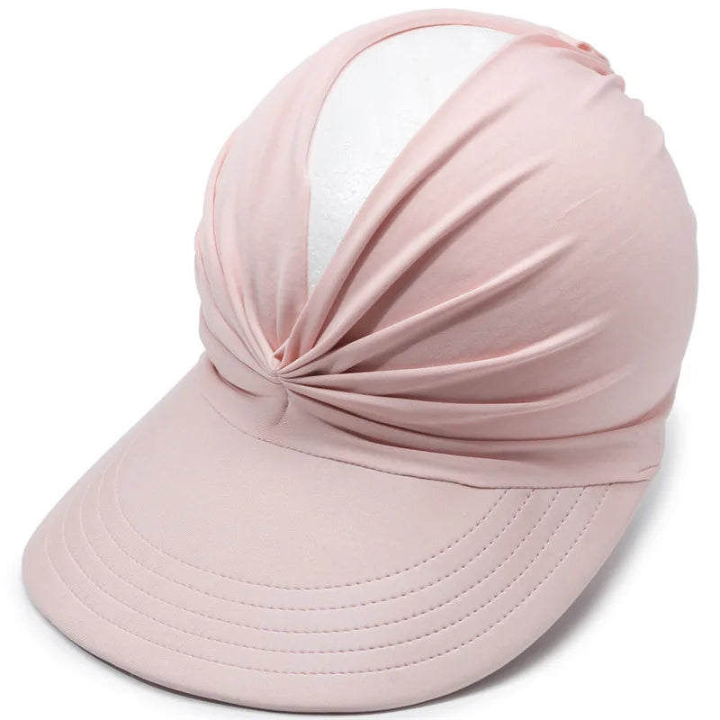 Women’s UPF 50+ UV Protection Sun Visor Hat – Wide Brim Sun Shield for Outdoor Activities