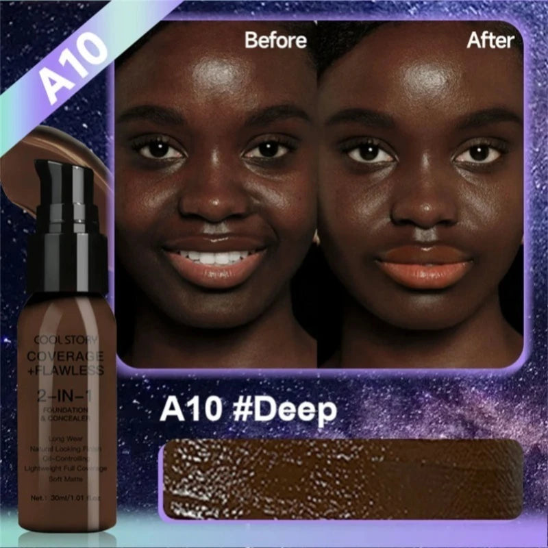 Matte Waterproof BB Cream – Long-Lasting, Hydrating 10-Color Foundation