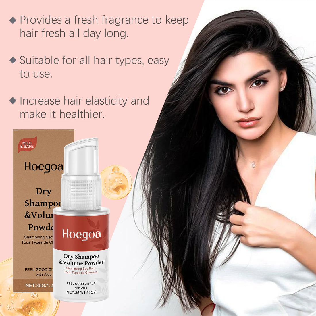 Dry Shampoo Removes Grease and Odor Hair Grease Care Increases