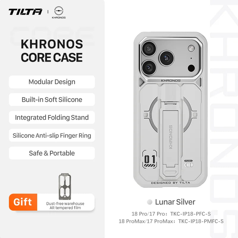 Khronos Core For iPhone 18 Pro/Pro Max Case 17 Pro/Pro Max Interchangeable Magnetic Backplates Kickstand Backplate