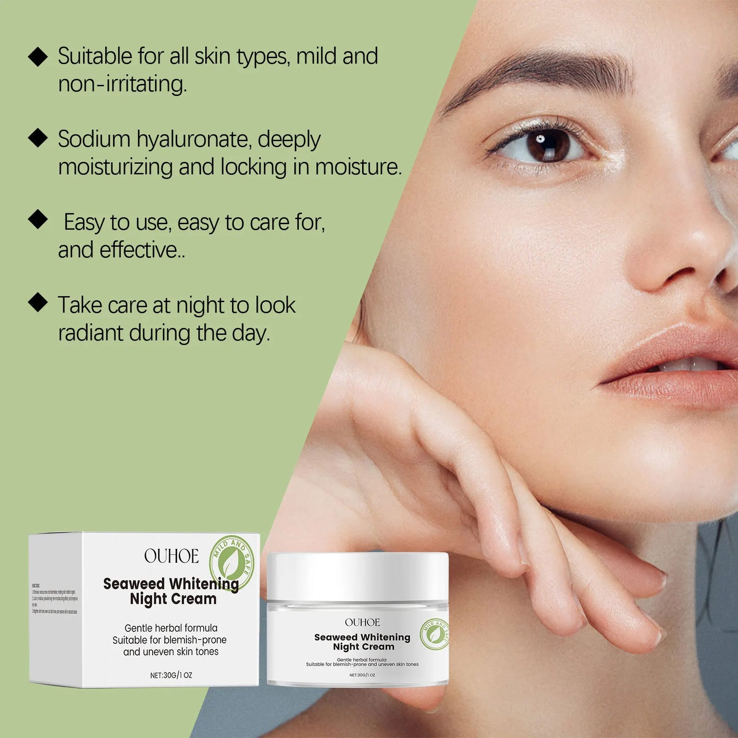 Nourishing Face Night Cream Whitening Moisturize