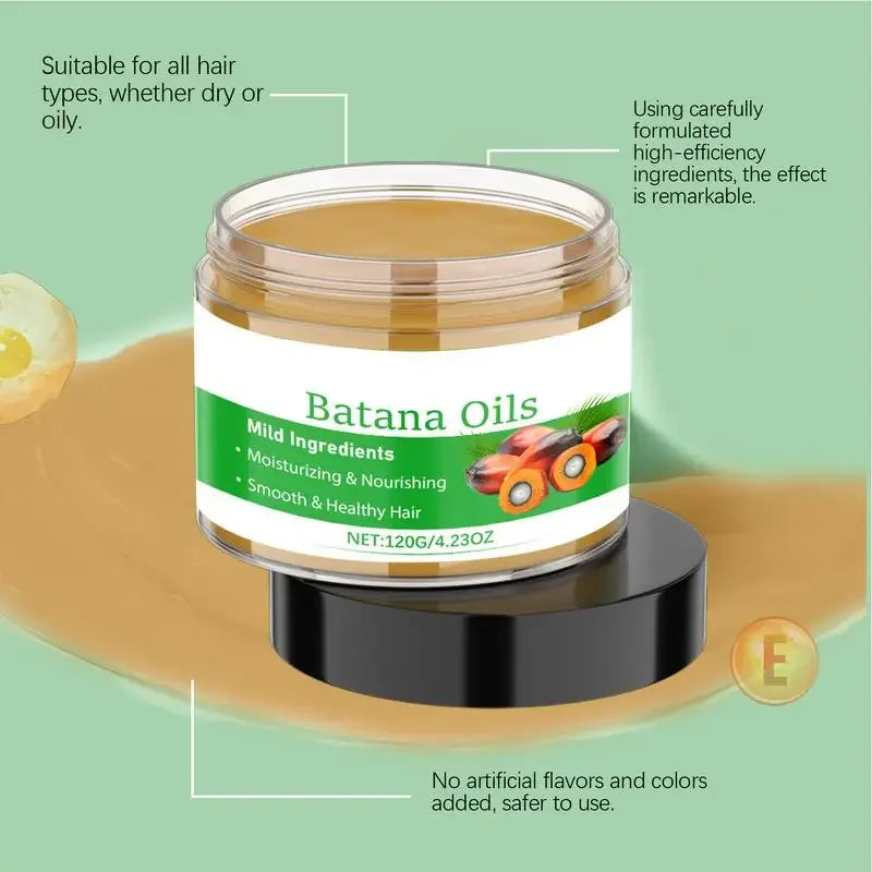 Batan Hair Oil Hair Conditioner Nourishing Moisturizing Repairing Strengthens Roots Smoothing Conditioner Hair Care 120g