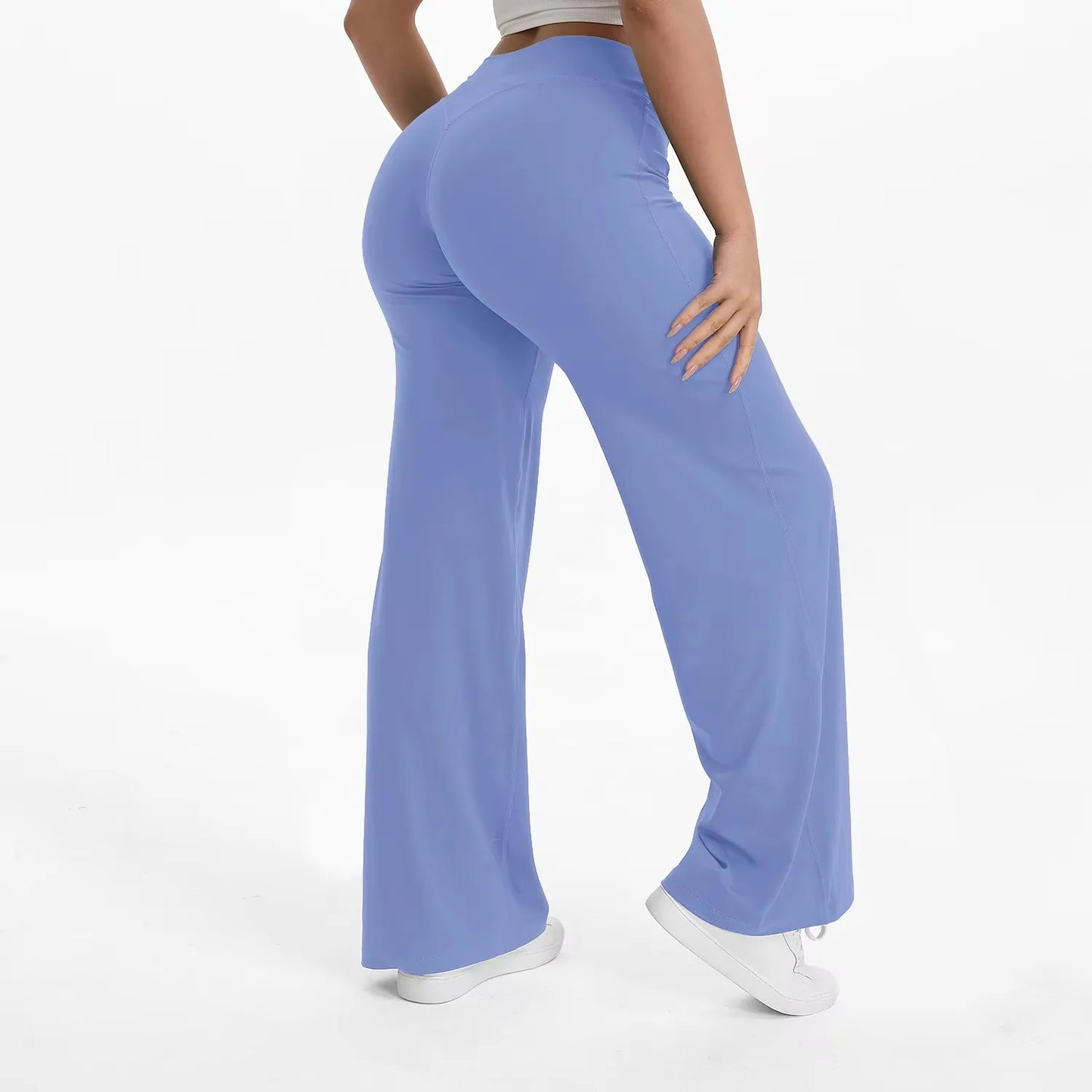 Sport Trousers SoftMotion Straight-Leg Pants Women's High Waist Yoga Bottoms GYM Naked Feel Pilates Running