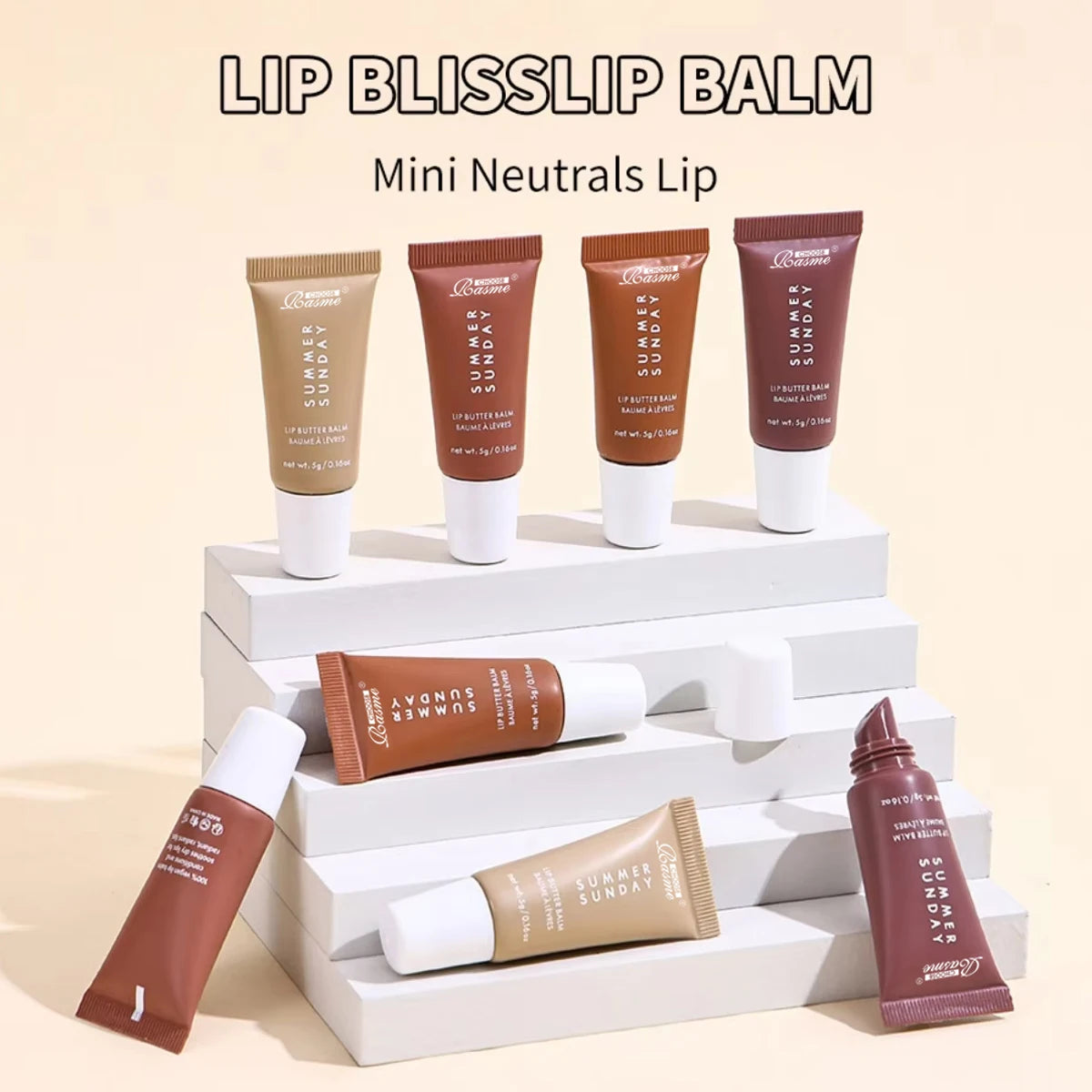 4 Pcs Mini Lip Butter Balm Set