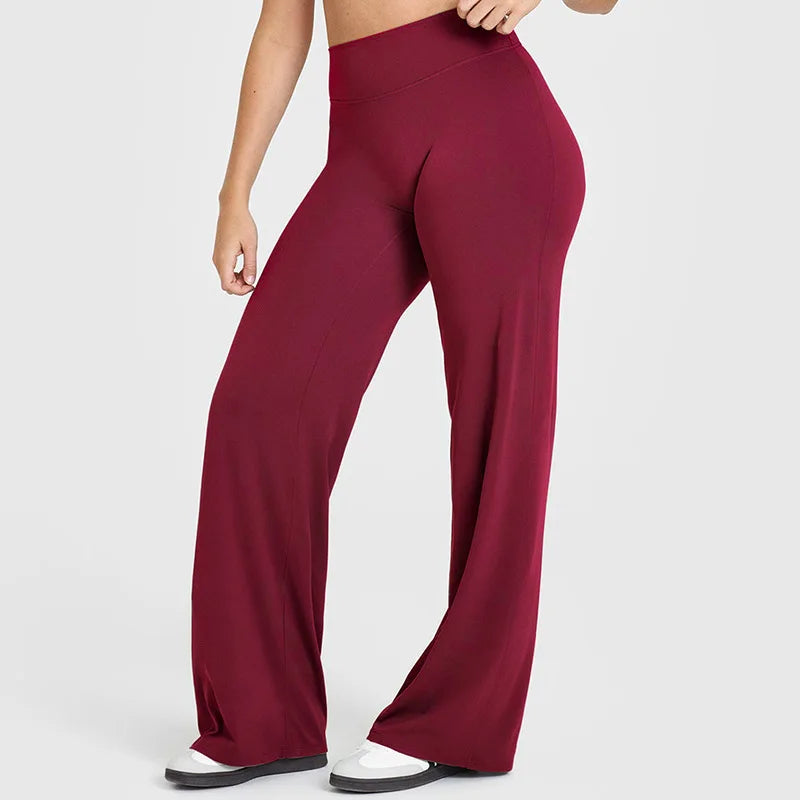 Sport Trousers SoftMotion Straight-Leg Pants Women's High Waist Yoga Bottoms GYM Naked Feel Pilates Running