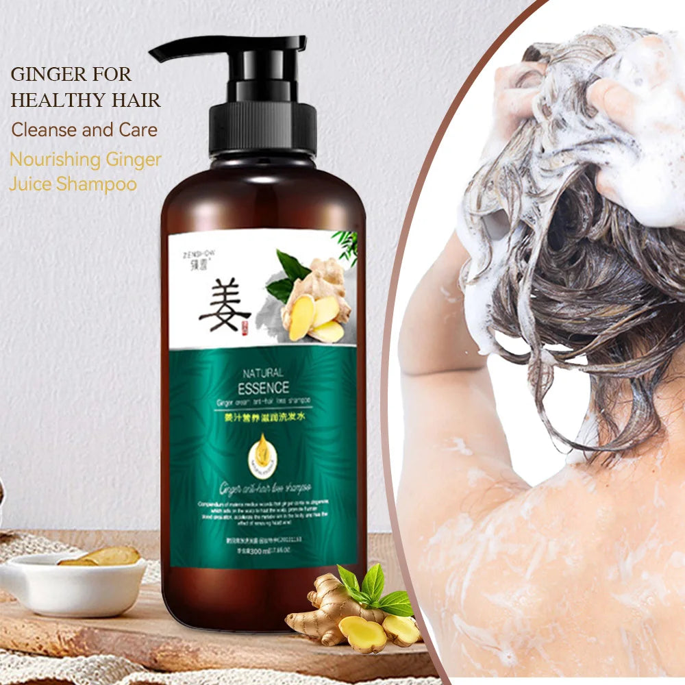 Silky Supple Shampoo Hair Oil Ginger Essence Natural Extract Smooth  500ml