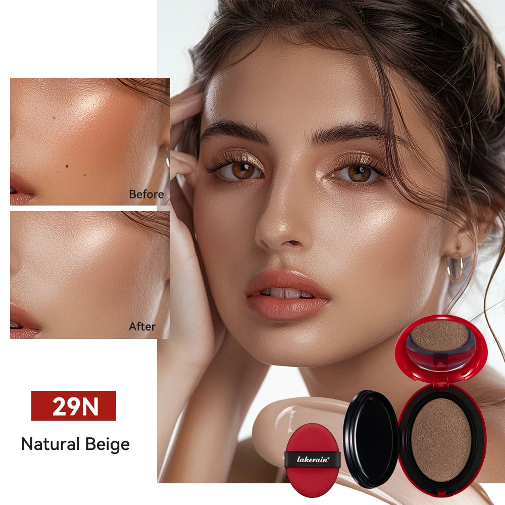 Lakerain Cushion Foundation – Waterproof, Long-Lasting Korean Base Makeup