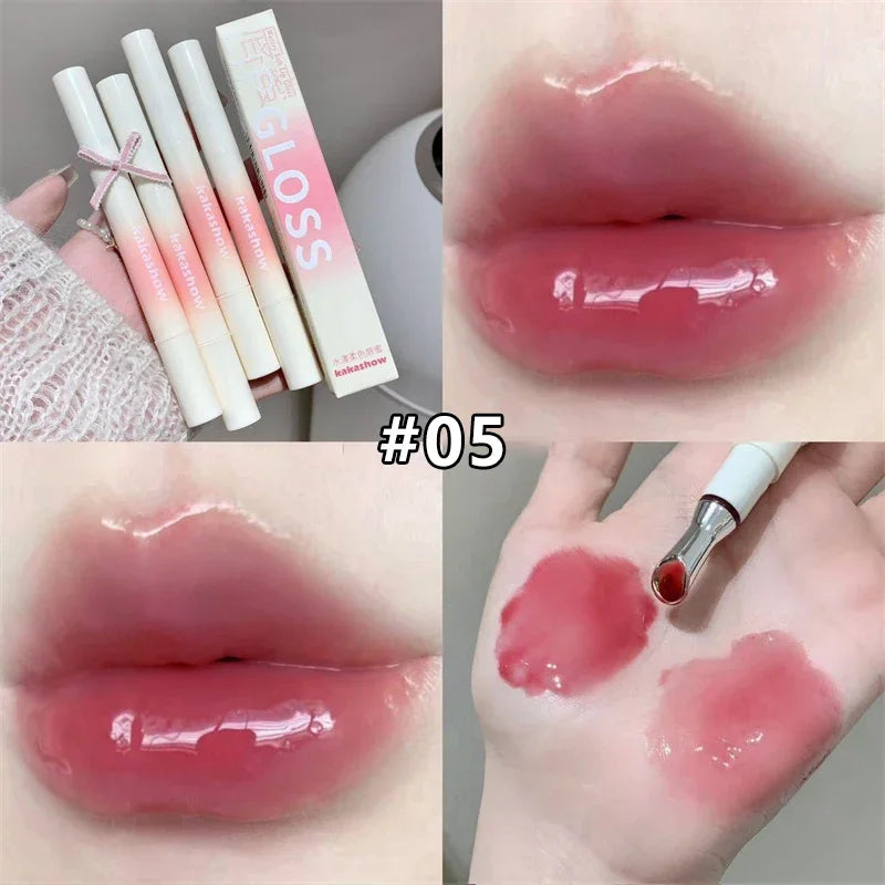 Water-Gloss Jelly Lip Gloss – Hydrating Tint